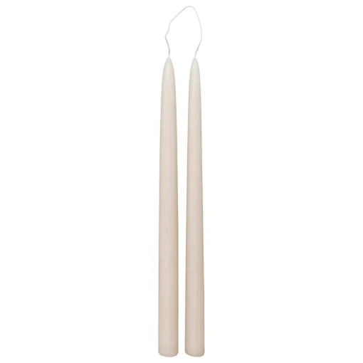 Conjunto de 2 velas de candelabro taupe HUGO