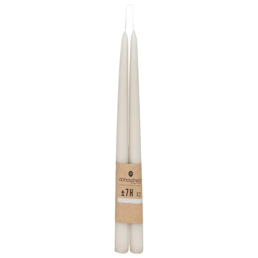 Conjunto de 2 velas de candelabro taupe HUGO