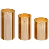 Conjunto de 3 velas led âmbar SENA
