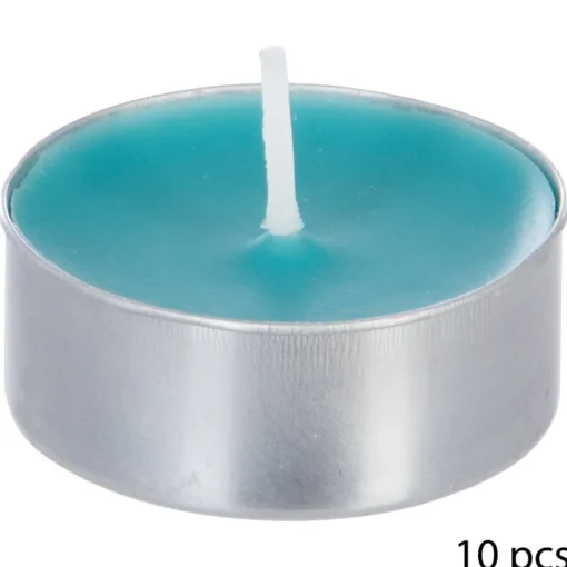 Conjunto de 10 velas perfumados tealights côco