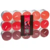 Conjunto de 30 velas tealights frutos vermelhos