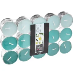 Conjunto de 30 velas tealights flor tiare