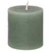 Conjunto de 4 velas votivas OLIA verde celadon 4,5cm