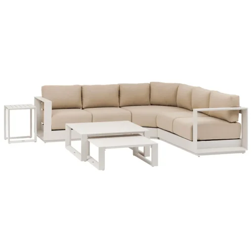 Conjunto de angulo ALLURE avoine lin 5 lugares