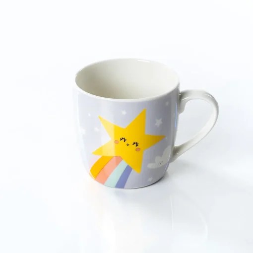 Conjunto de caneca e tigela estrela