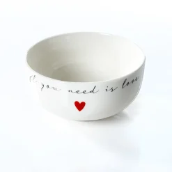Conjunto de caneca e tigela LOVE