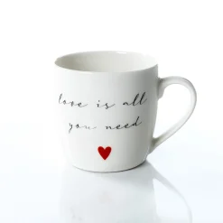 Conjunto de caneca e tigela LOVE