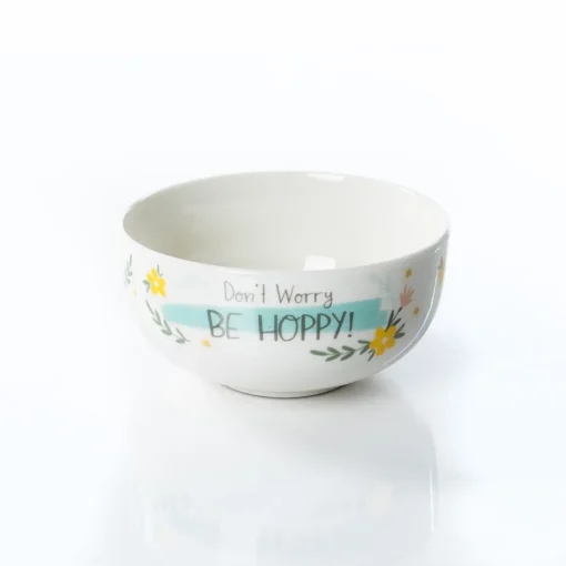 Conjunto de caneca e tigela BE HAPPY
