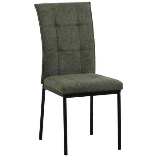 Conjunto de duas cadeiras ARI verde em tecido