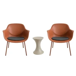 Conjunto de exterior terracota para 2 pessoas