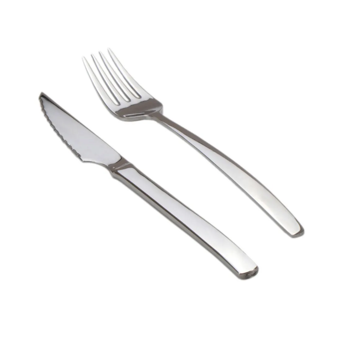 Conjunto de faca de bife e garfo de mesa