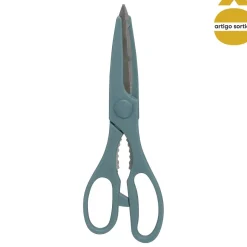 Conjunto de facas com suporte e tesoura