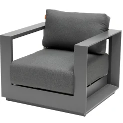 Conjunto de jardim ALLURE cinza graphite 5 lugares