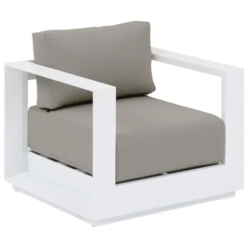 Conjunto de jardim ALLURE branco 5 lugares