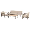 Conjunto de jardim AXIOME praliné bege 5 lugares