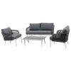 Conjunto de jardim BARCELONE branco e cinza
