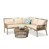 Conjunto de jardim califórnia em rattan