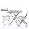 Conjunto de jardim CAMARGUE cinza antracite