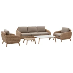 Conjunto de jardim MANISSA em rattan sintético