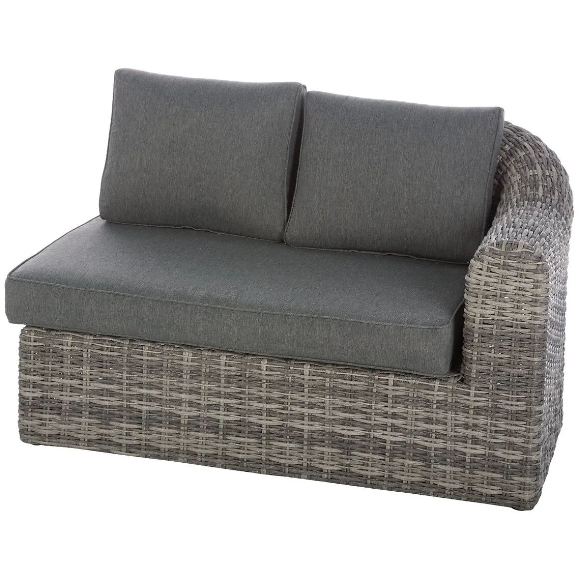 Conjunto de jardim MOORÉA TERRE d'ombre em rattan sintético