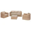Conjunto de jardim MOORÉA savana em rattan sintético