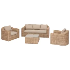 Conjunto de jardim MOORÉA savana em rattan sintético