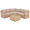 Conjunto de jardim MOORÉA savana em rattan sintético