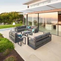 Conjunto de jardim ângulo ALLURE cinza escuro