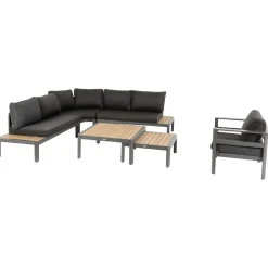 Conjunto de jardim ângulo PARADIZE cinza graphite