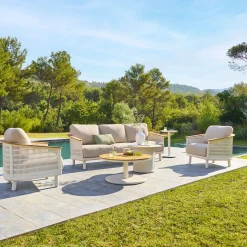 Conjunto de jardim OLIMIO em alumínio