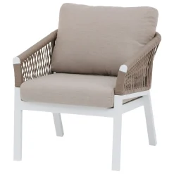 Conjunto de jardim ORIENGO taupe e branco