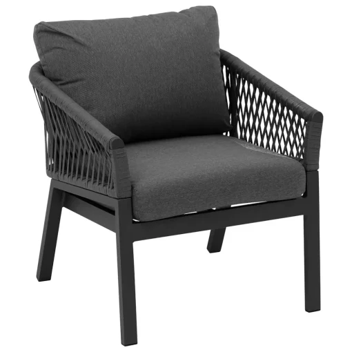 Conjunto de jardim ORIENGO cinza escuro