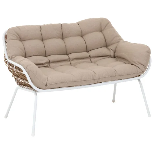 Conjunto de jardim PAOPAO branco para 4 pessoas