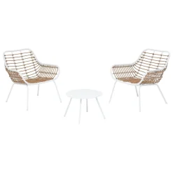 Conjunto de jardim PAOPAO branco para 2 pessoas