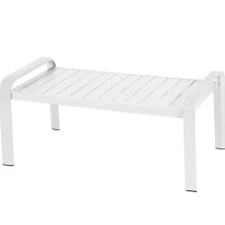 Conjunto de jardim para 4 pessoas ELYN cinza em alumínio