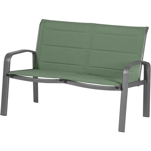 Conjunto de jardim para 4 pessoas ELYN verde em alumínio