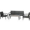 Conjunto de jardim PAVANE cinza graphite