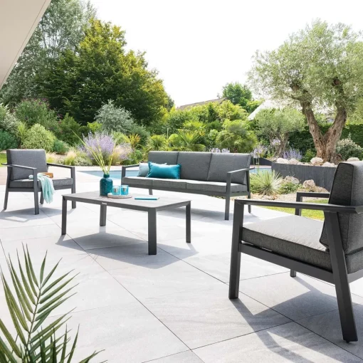 Conjunto de jardim PAVANE cinza graphite