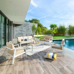 Conjunto de jardim PAVANE branco