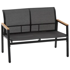 Conjunto de jardim relax 4 lugares cinzento