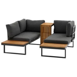 Conjunto de jardim RELAX ângulo cinza antracite