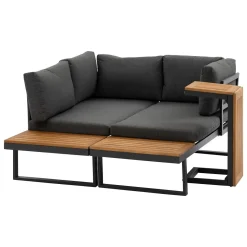 Conjunto de jardim RELAX ângulo cinza antracite