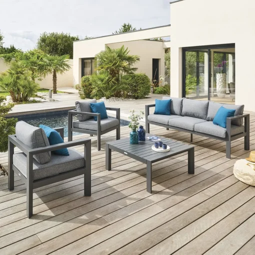 Conjunto de jardim ÉVASION cinza escuro