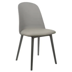 Conjunto de mesa extensível e 4 cadeiras MARMER cinza