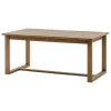 Conjunto de mesa RIONI extensível e 6 cadeiras MOORÉA terre d'ombre