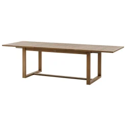 Conjunto de mesa RIONI extensível e 6 cadeiras MOORÉA terre d'ombre