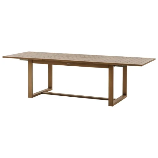 Conjunto de mesa RIONI extensível e 6 cadeiras MOORÉA terre d'ombre