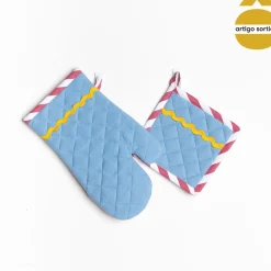Conjunto de pega e luva de cozinha MALAKITE