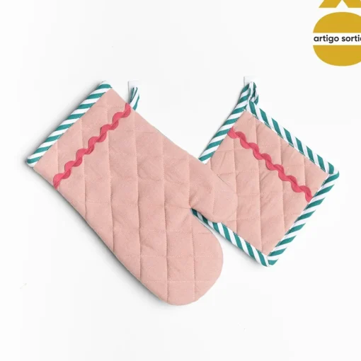 Conjunto de pega e luva de cozinha MALAKITE