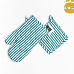 Conjunto de pega e luva de cozinha MALAKITE